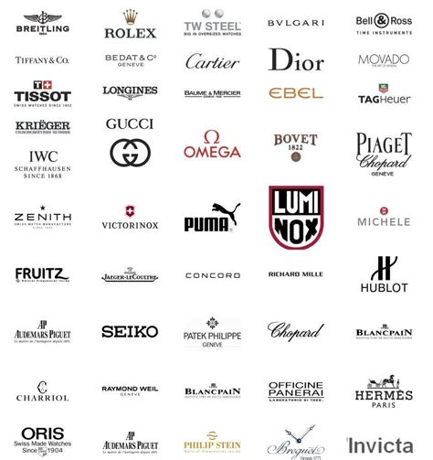 brands of wristwatches logos.